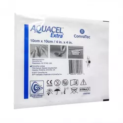 Аквасель (Aquacel Ag Extra) с серебром Экстра Гидрофайбер повязка 10х10см №1 фото